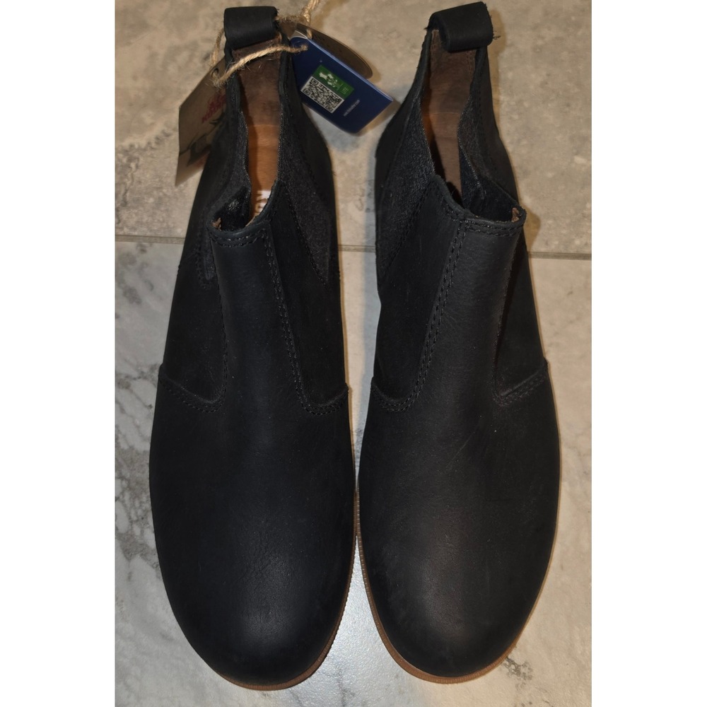 Kodiak Canada's Boot Low Rider Black Leather Chelsea Gum Sole Womens Sz 9 New